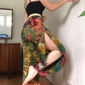 Hand dyed tie dye hippie pants